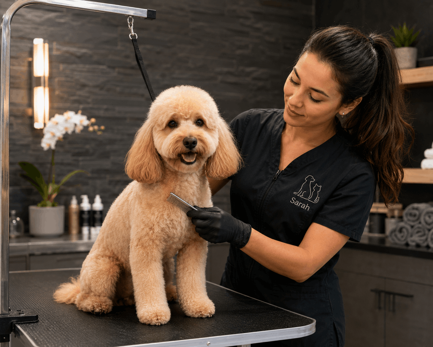 Pet grooming salon