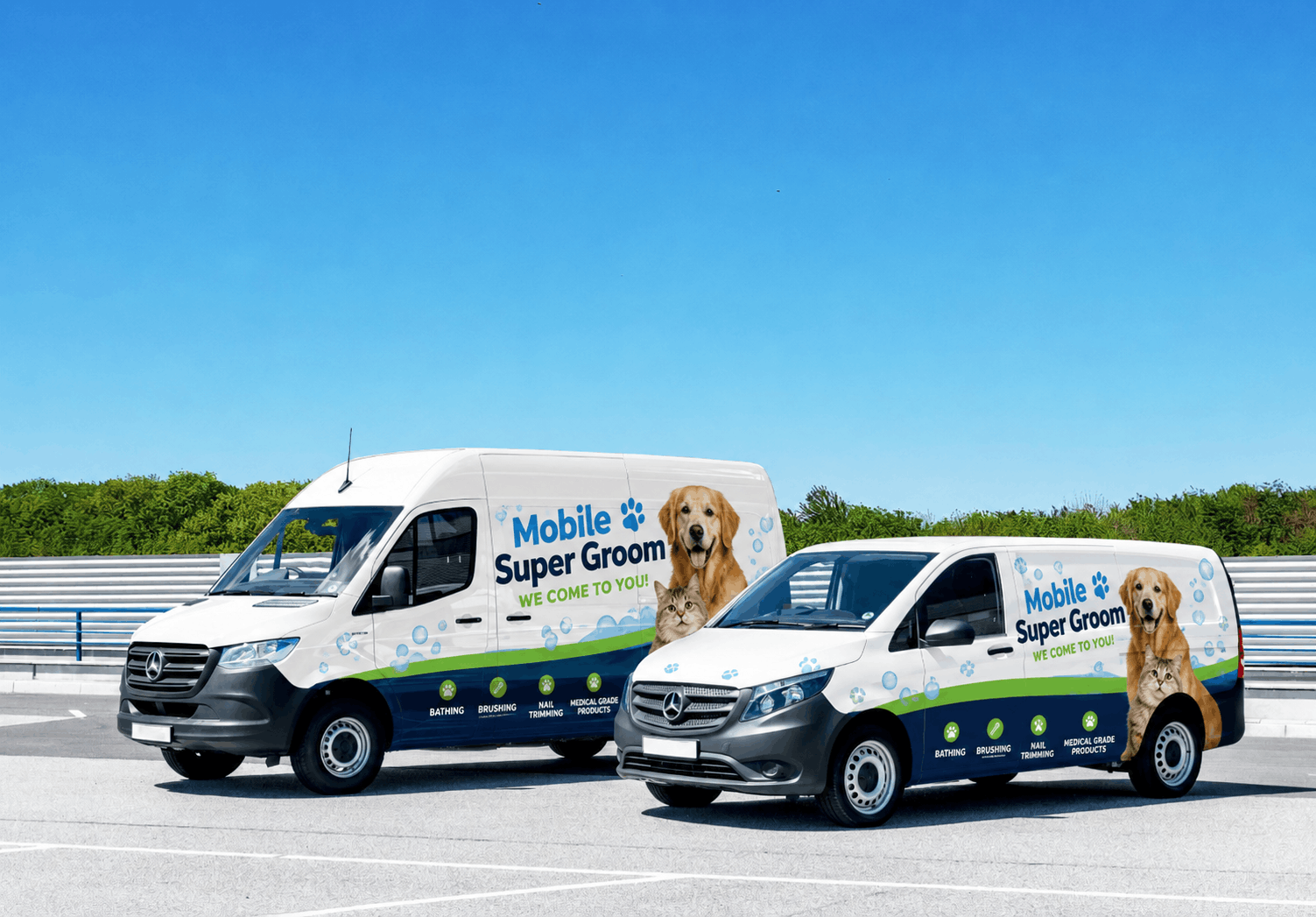Mobile grooming van